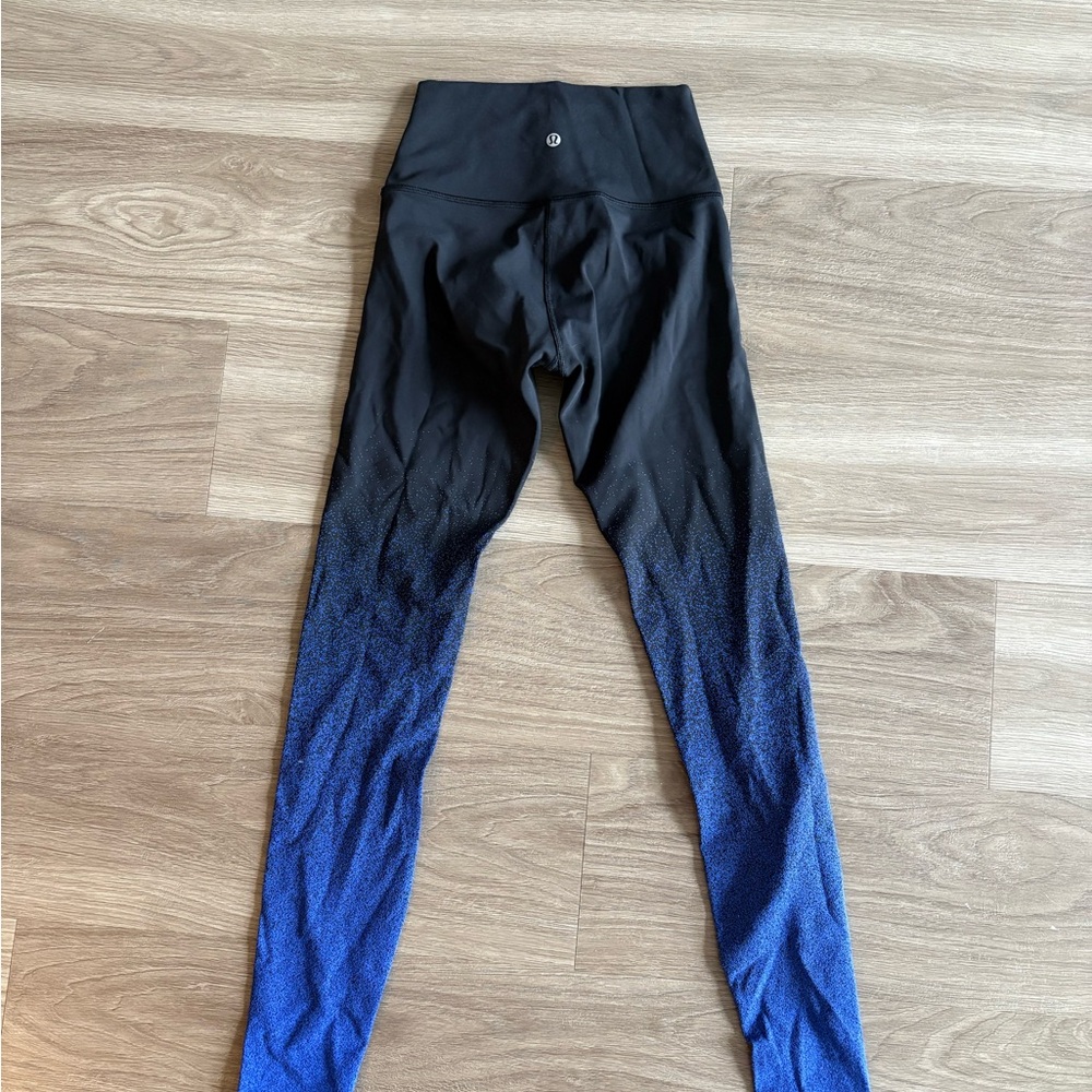 LULULEMON Black and Blue Gradient Leggings